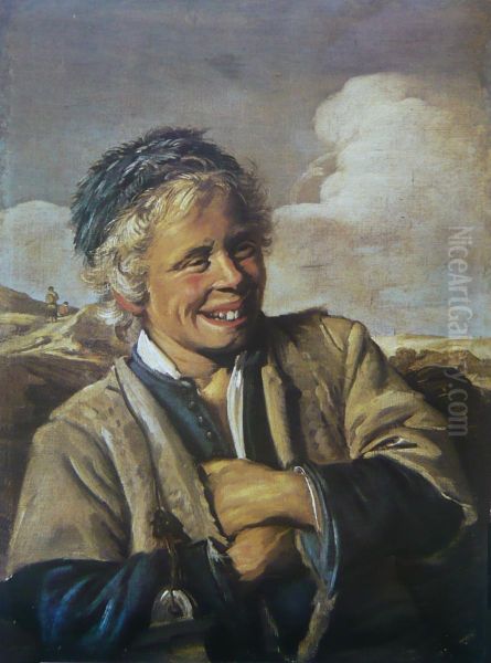 Lachende vissersjongen Oil Painting by Frans Hals