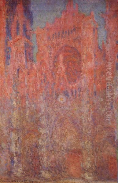 Rouen Cathedral. Facade Oil Painting by Claude Monet