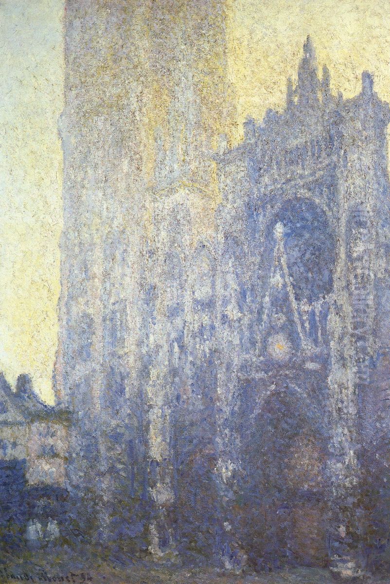 La Cathedrale de Rouen. Le Portail (effet du matin) Oil Painting by Claude Oscar Monet La Cathedrale de Rouen. Le Portail (effet du matin) Oil Painting by Claude Oscar Monet