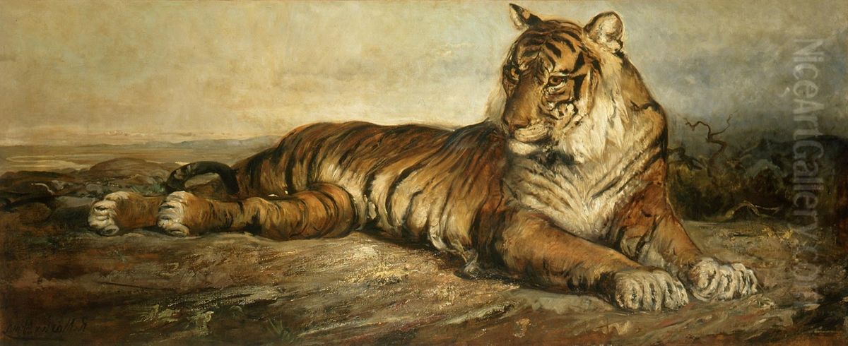 Tigre Oil Painting by Ramon Marti Alsina