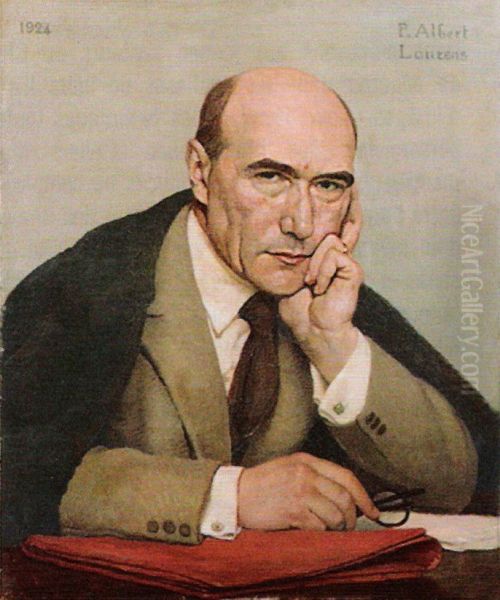 Andre Gide Oil Painting by Paul Albert Laurens