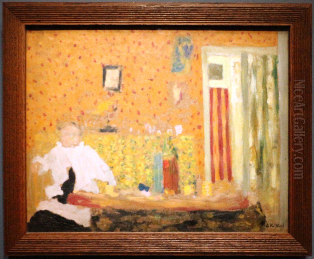 Apres le repas Oil Painting by Jean-Edouard Vuillard