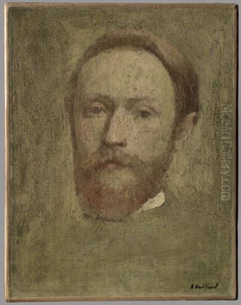 Self-portrait, face study Oil Painting by Edouard Vuillard