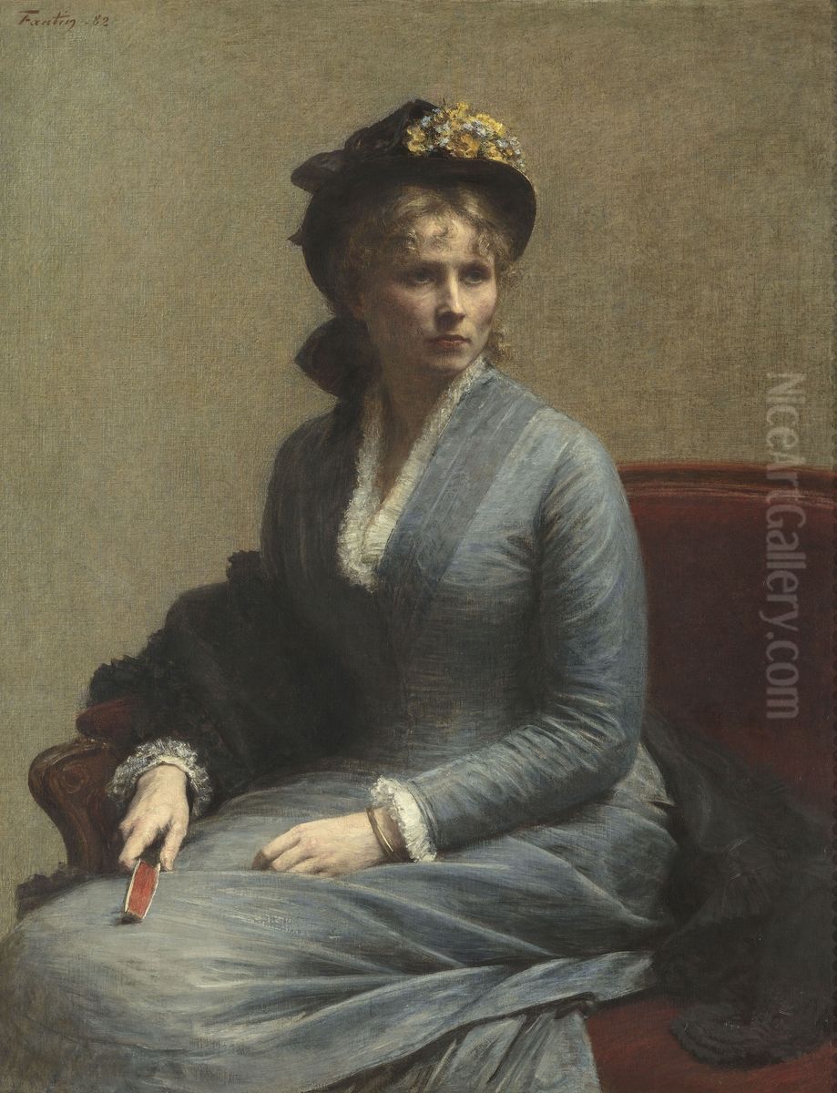 Retrato de Mlle C. D. [Charlotte Dubourg] Oil Painting by Henri Fantin-Latour