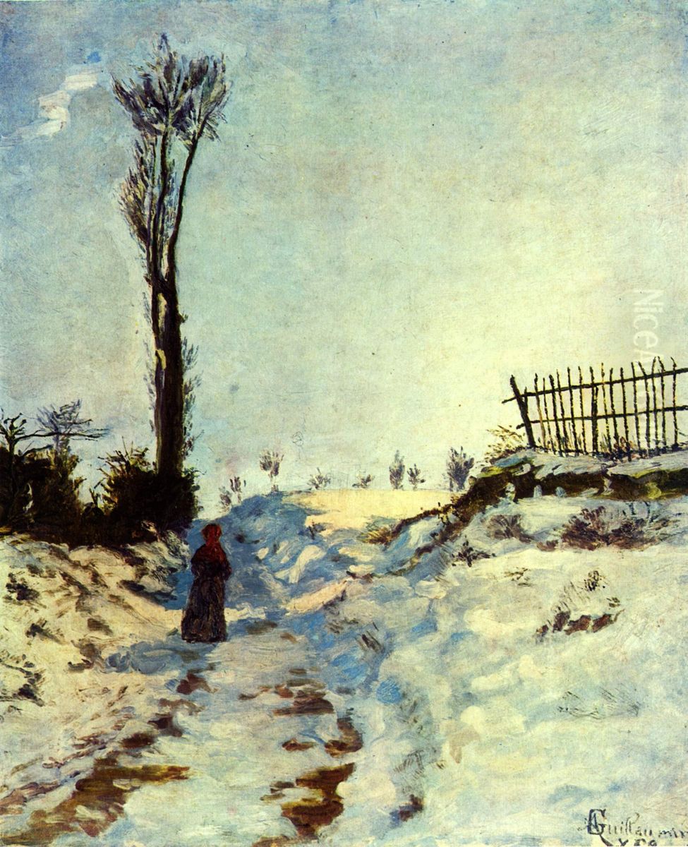 Hollow in the snow Oil Painting by Armand Guillaumin