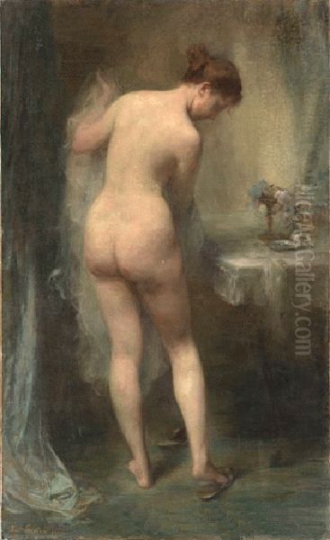 Her place Oil Painting by Armand Berton