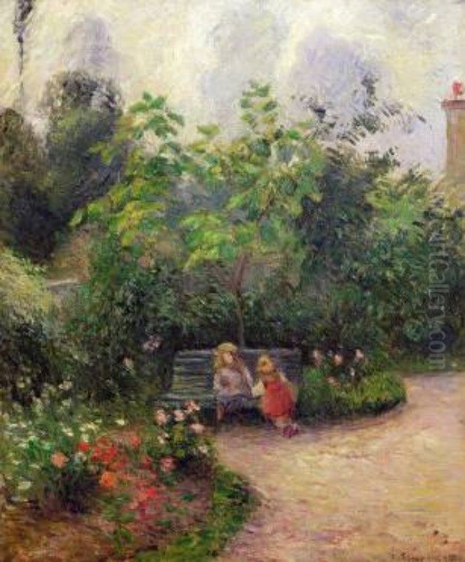 Coin de jardin, Pontoise Oil Painting by Camille Pissarro