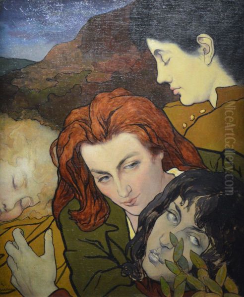 Composition Oil Painting by Charles Maurin