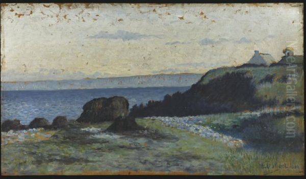 Dielette, la cote de Jobourg Oil Painting by Alphonse Osbert