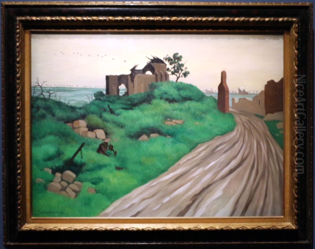 chiesa di hurlus in rovina Oil Painting by Felix Vallotton
