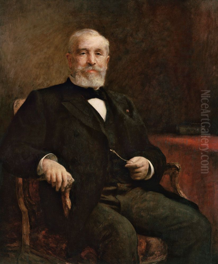 Emile Loubet Oil Painting by Fernand Cormon