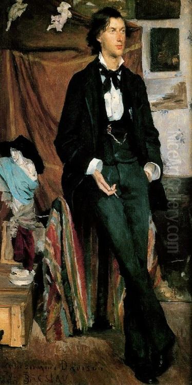 Henry Davison Oil Painting by Louise Catherine Breslau