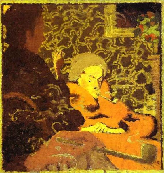 Intimite Oil Painting by Pierre Bonnard