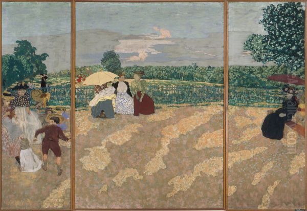 Public Gardens Oil Painting by Jean-Edouard Vuillard