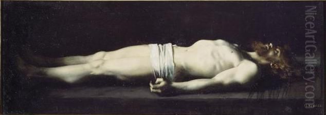 Jesus at the Tomb Oil Painting by Jean-Jacques Henner