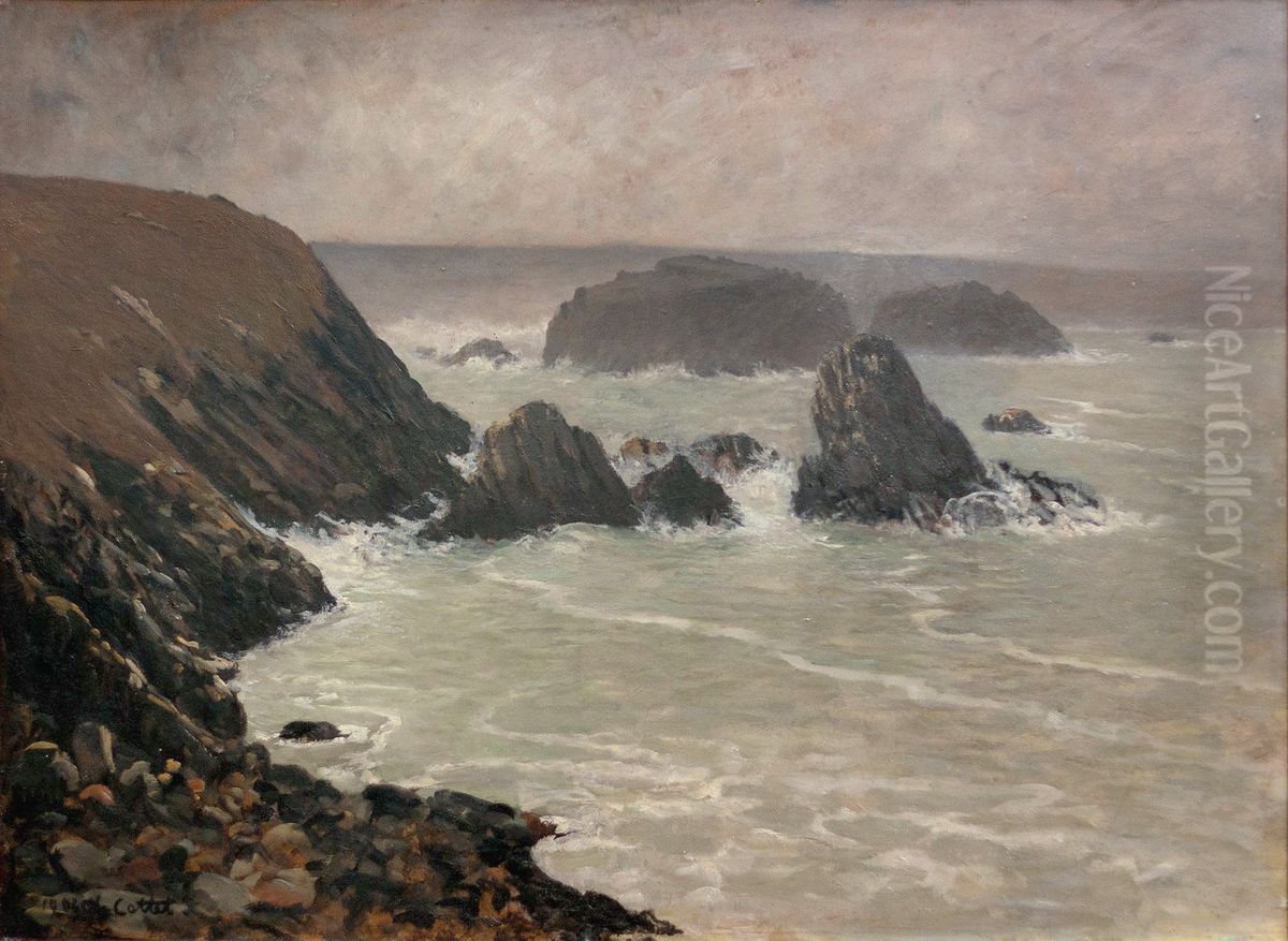 Bord de mer Oil Painting by Charles Cottet