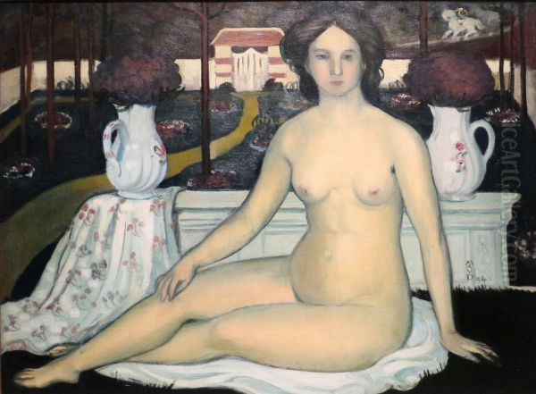 La Dame au jardin clos Oil Painting by Maurice Denis