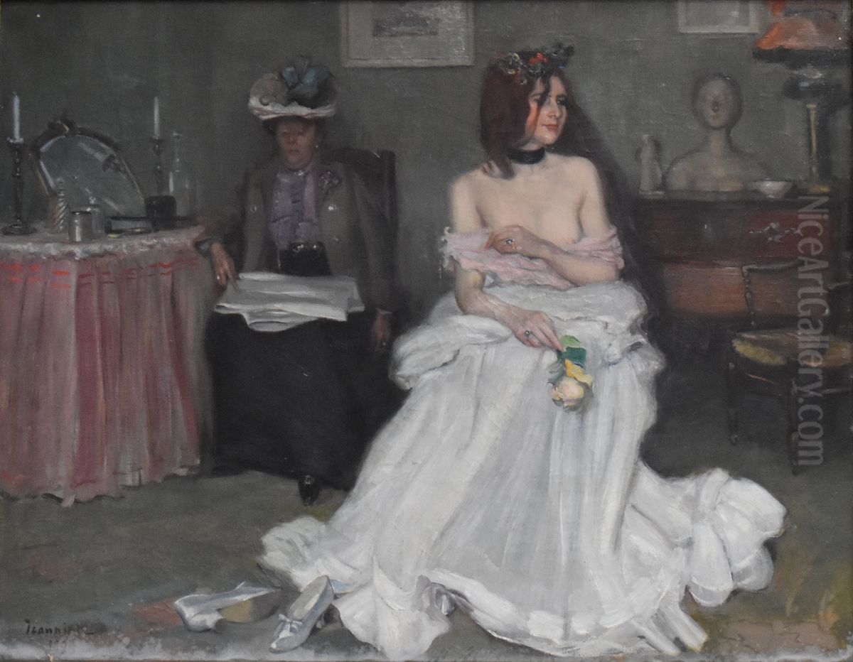 La Folle Oil Painting by Pierre-Georges Jeanniot