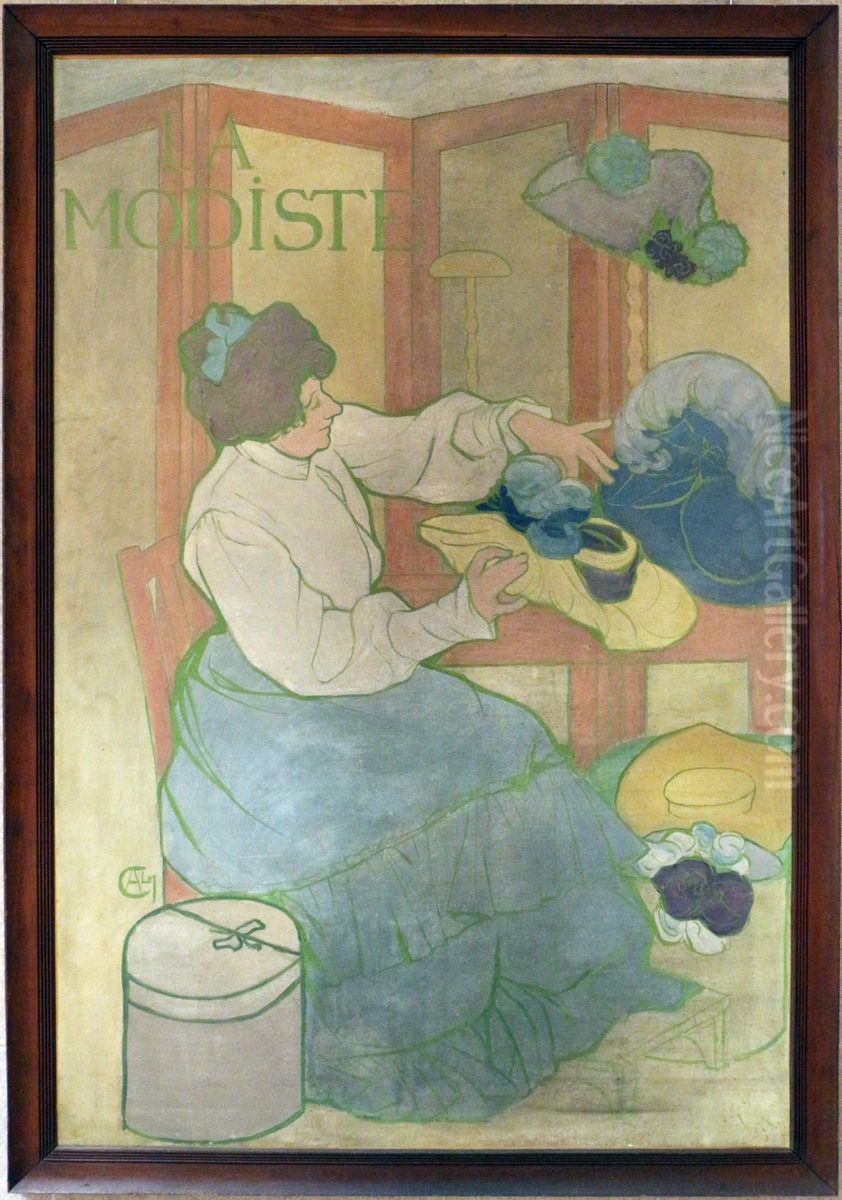 la modista Oil Painting by Alexandre Charpentier