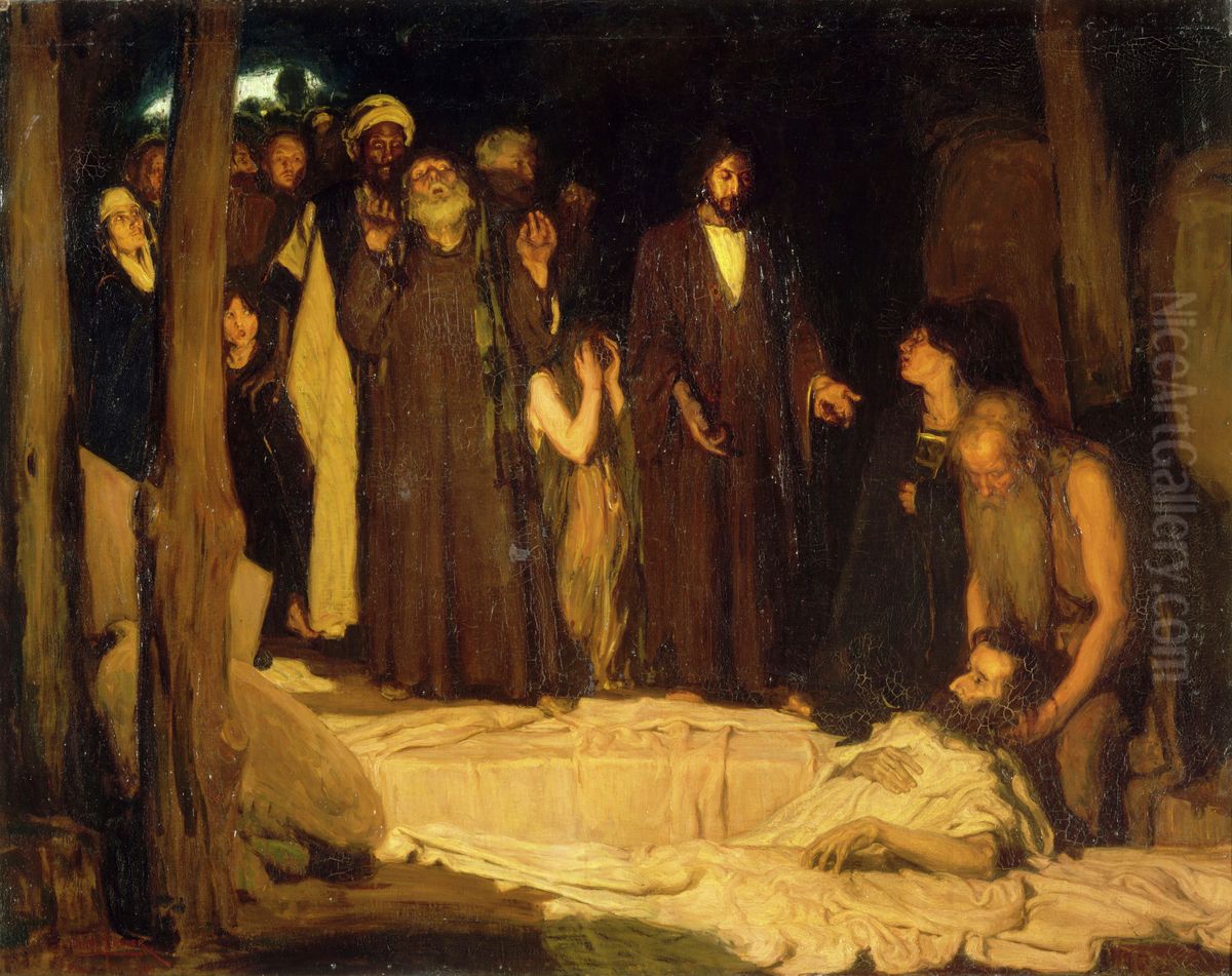The Raising of Lazarus Oil Painting by Henry Ossawa Tanner