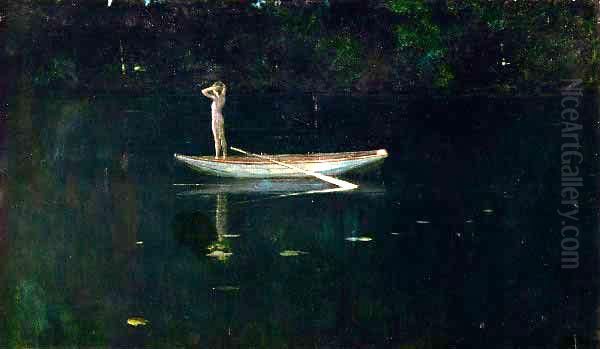 Solitude Oil Painting by Thomas Alexander Harrison Solitude Oil Painting by Thomas Alexander Harrison