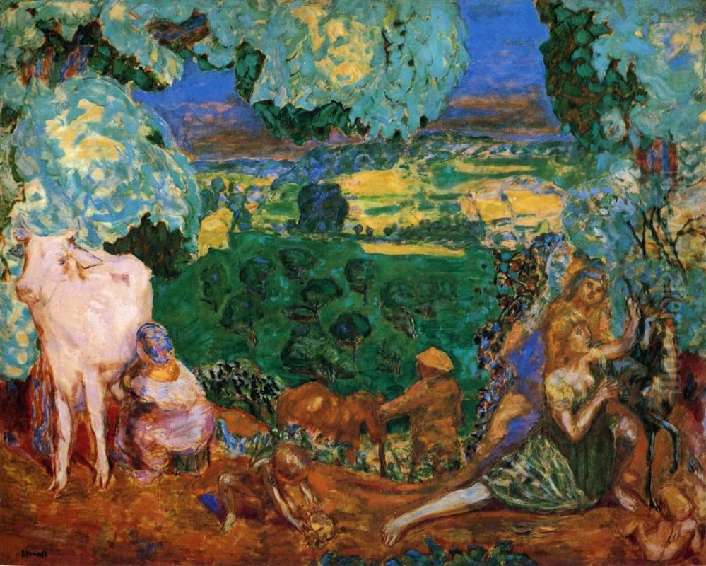 La Symphonie pastorale Oil Painting by Pierre Bonnard