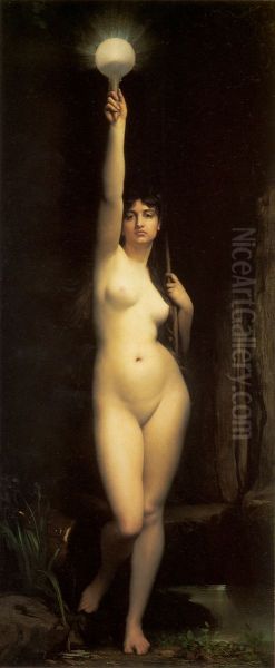 Truth Oil Painting by Jules Lefebvre