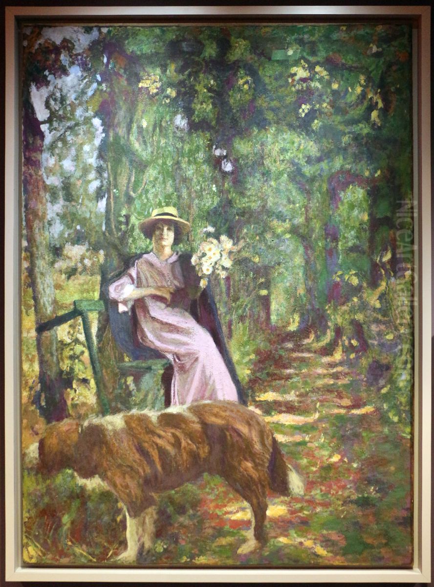 Avenue Oil Painting by Jean-Edouard Vuillard