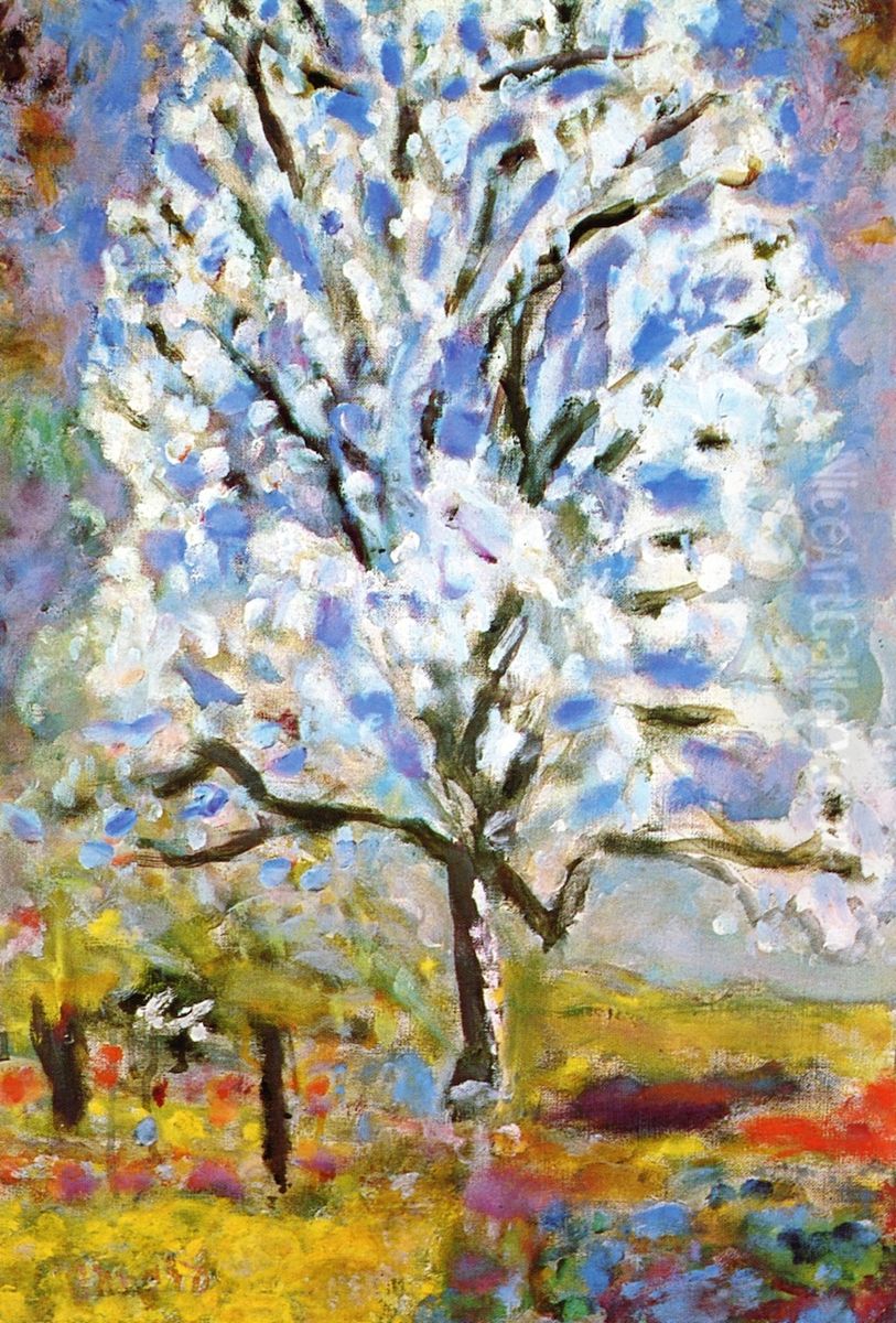L'Amandier en fleurs Oil Painting by Pierre Bonnard