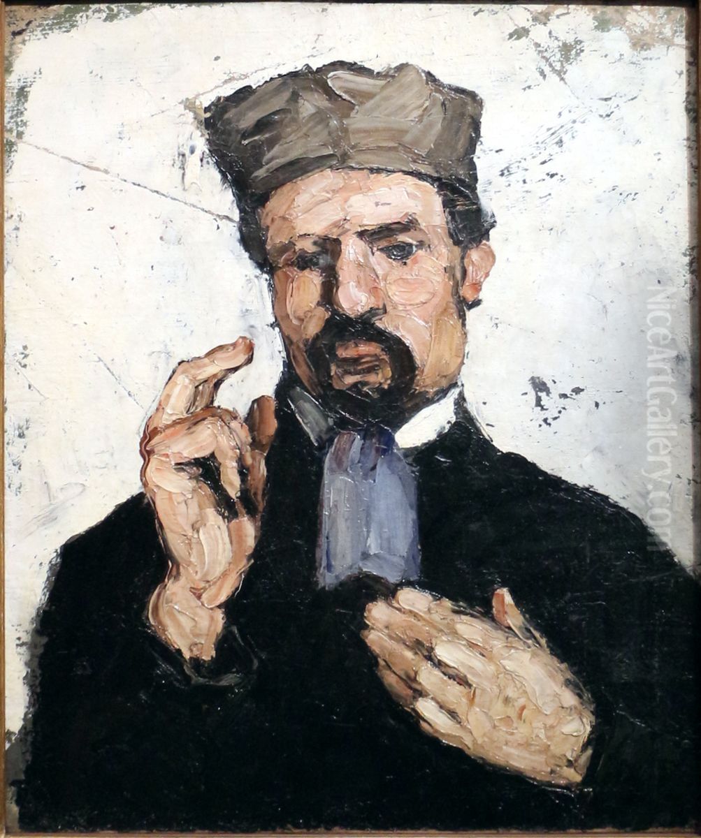 The lawyer (Uncle Dominique) Oil Painting by Paul Cezanne