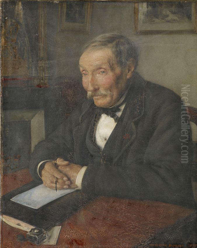 The grandpa of the artist Oil Painting by Pascal Dagnan-Bouveret