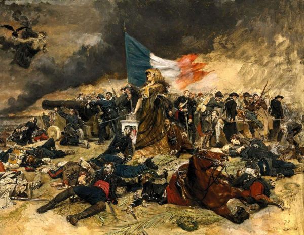 The siege of Paris Oil Painting by Jean-Louis-Ernest Meissonier