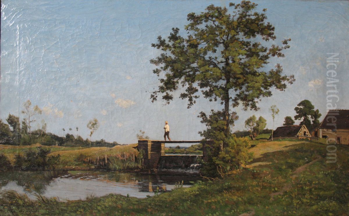 Landscape Oil Painting by Henri Harpignies