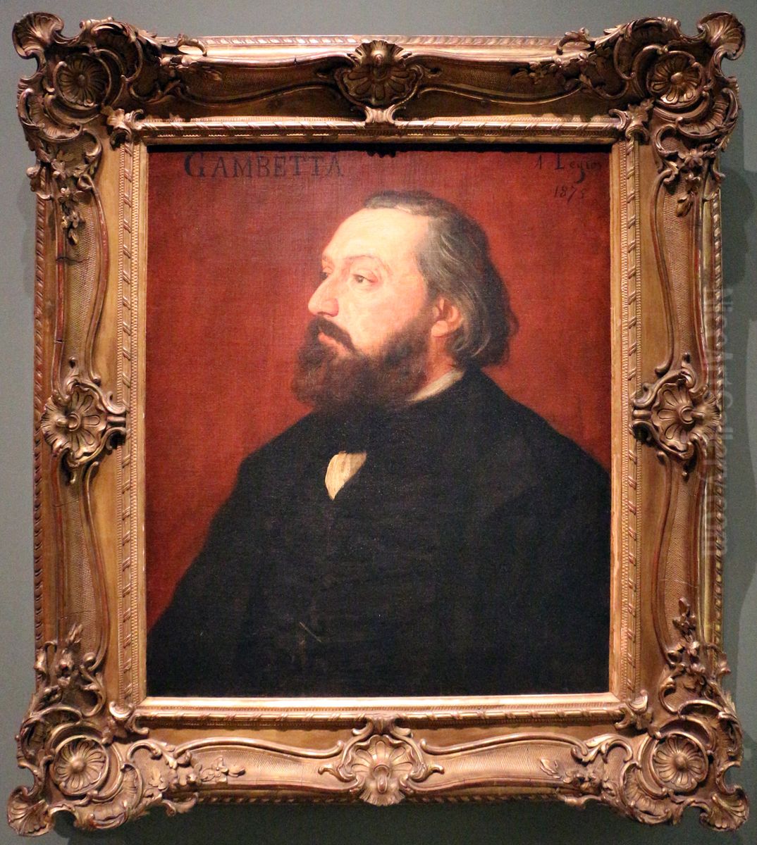 Leon Gambetta Oil Painting by Alphonse Legros