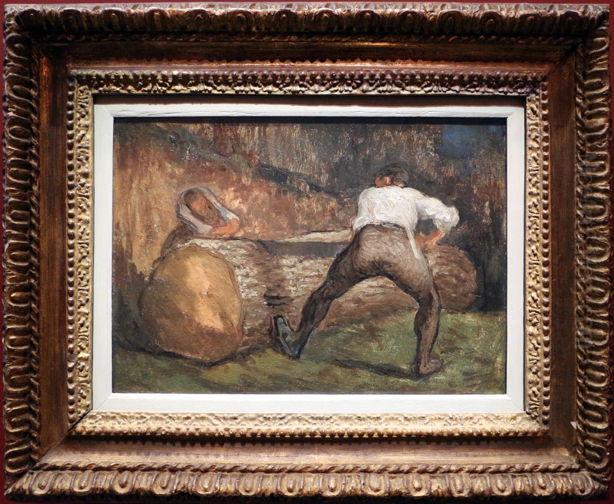 i boscaioli (boscaioli in una foresta francese) Oil Painting by Jean-Francois Millet