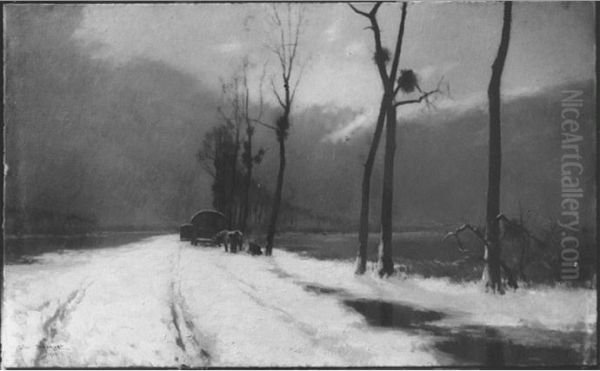 Les Cigales Oil Painting by Esperance Leon Broquet
