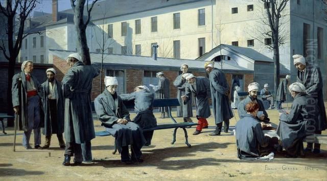 Convalescents Oil Painting by Marie-Francois Firmin-Girard