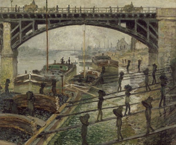 The Coalmen Oil Painting by Claude Oscar Monet