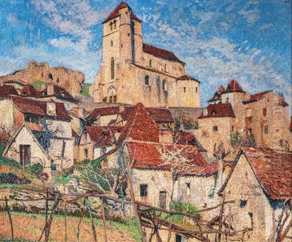 Les toits Oil Painting by Henri-Jean Guillaume Martin