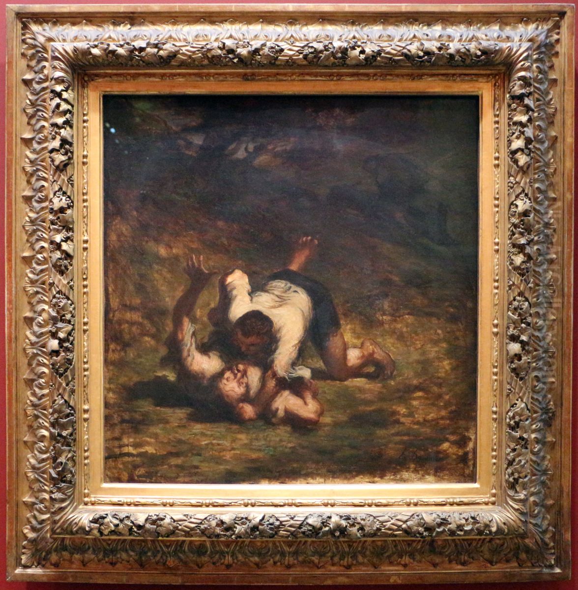 il ladro e l'asino Oil Painting by Honore Daumier