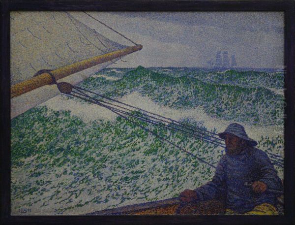 Fre Oil Painting by Theo van Rysselberghe