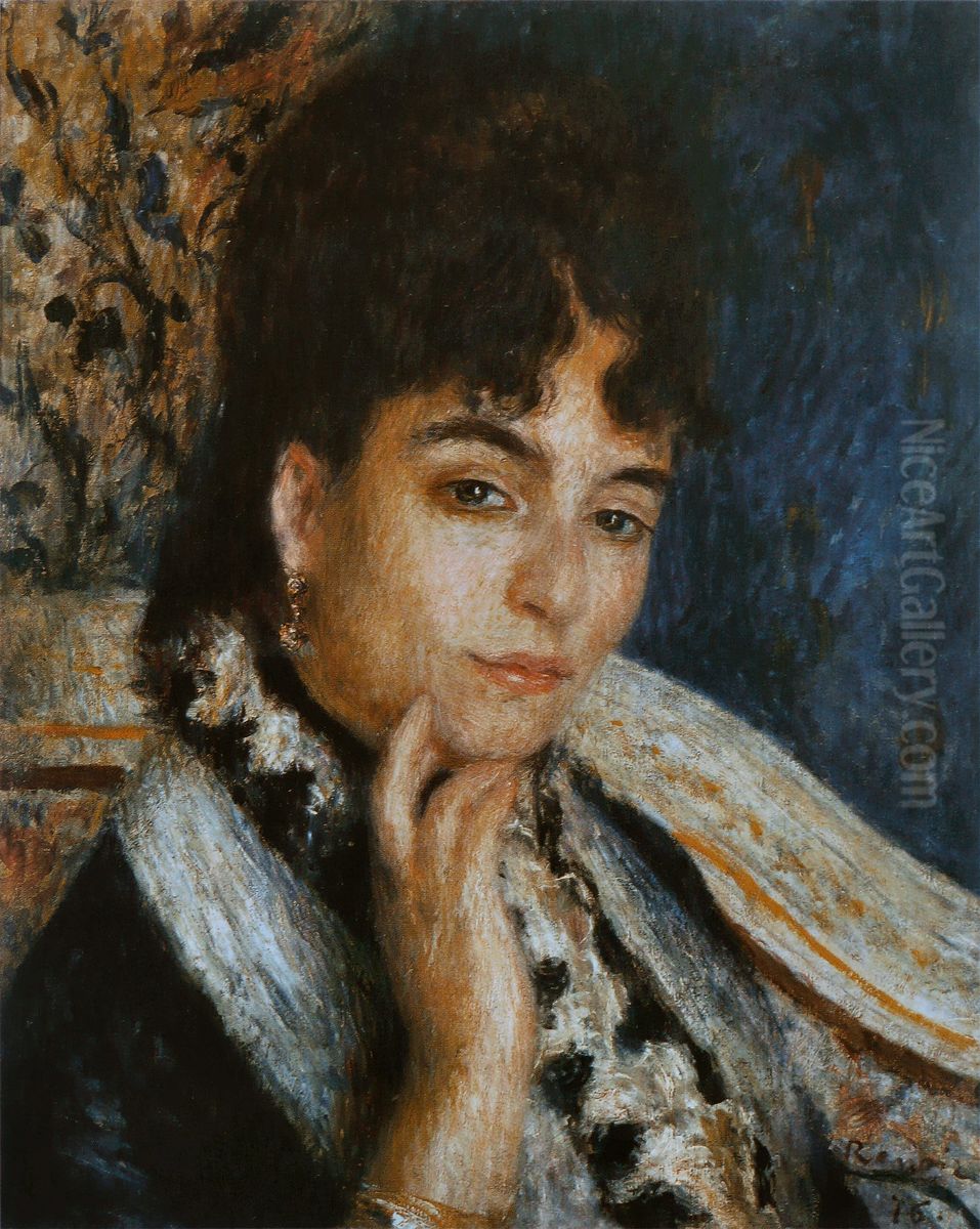 Madame Alphonse Daudet Oil Painting by Pierre Auguste Renoir
