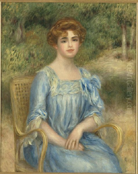 Madame Gaston Bernheim de Villers Oil Painting by Pierre-Auguste Renoir