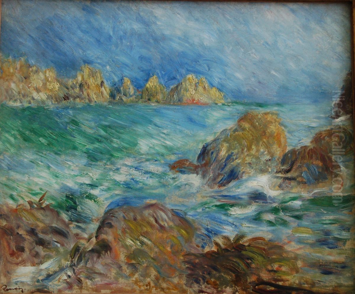Marine, Guernsey Oil Painting by Pierre Auguste Renoir