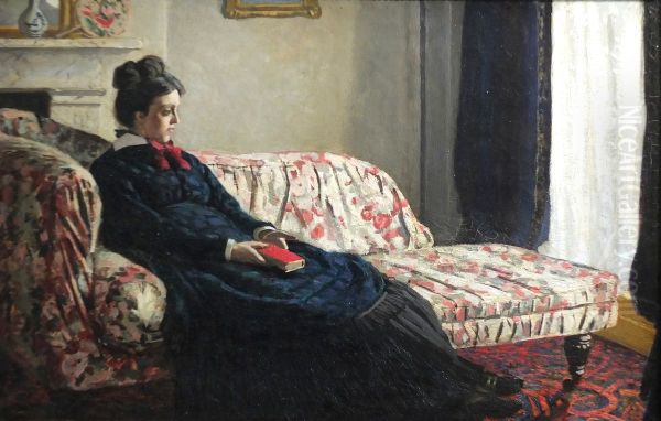Meditation, madame Monet au canape Oil Painting by Claude Oscar Monet
