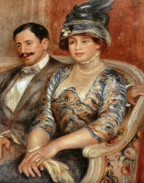 Monsieur et Madame Bernheim de Villers Oil Painting by Pierre-Auguste Renoir
