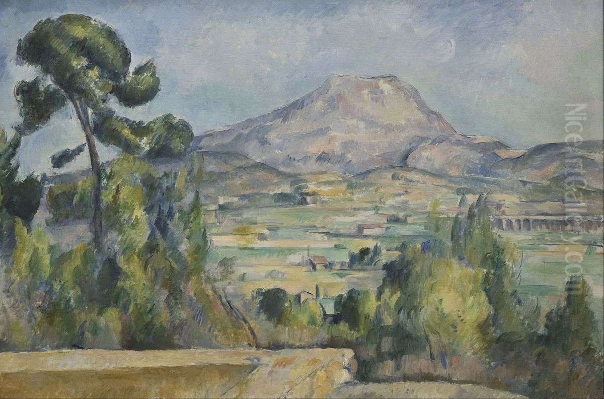 Montagne Saint-Victoire Oil Painting by Paul Cezanne