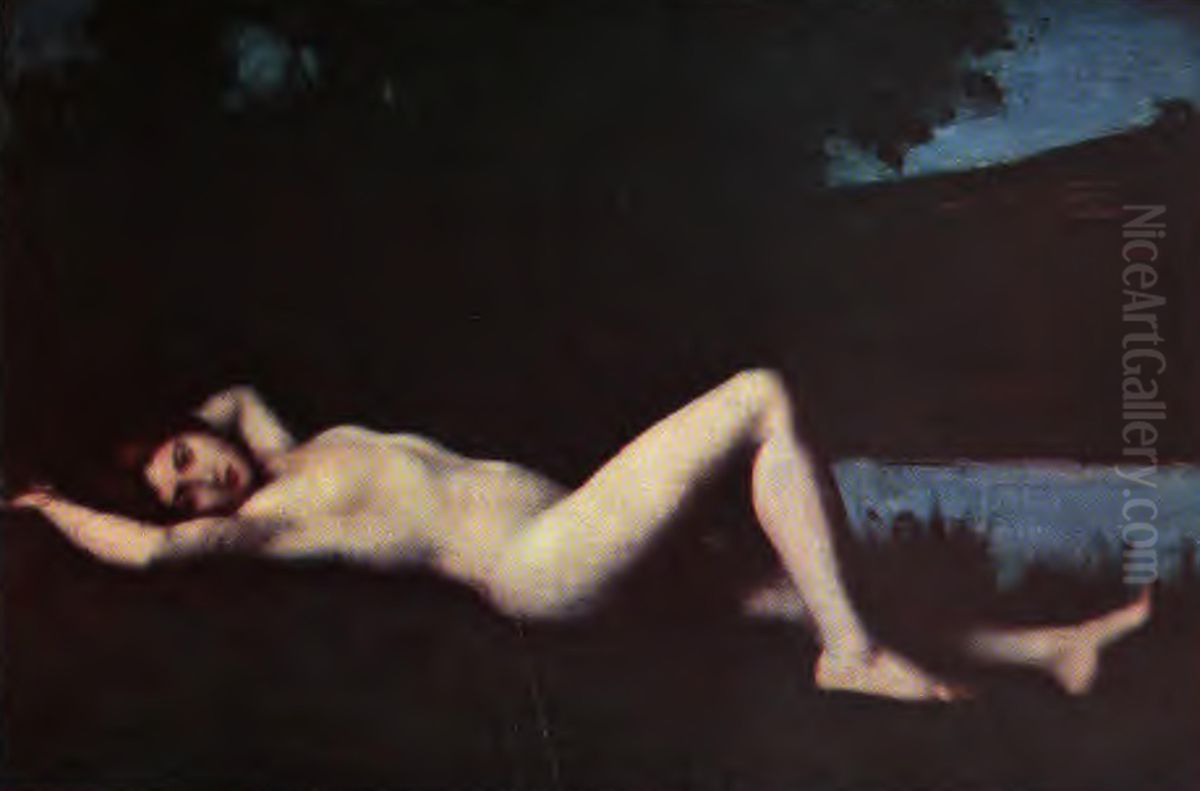 Naiade Oil Painting by Jean-Jacques Henner