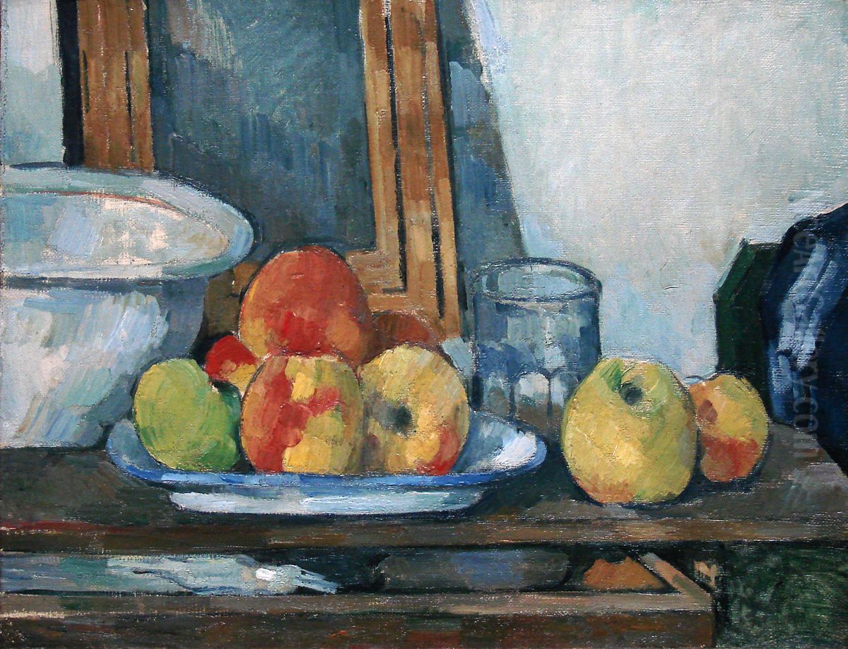 Nature morte au tiroir ouvert Oil Painting by Paul Cezanne