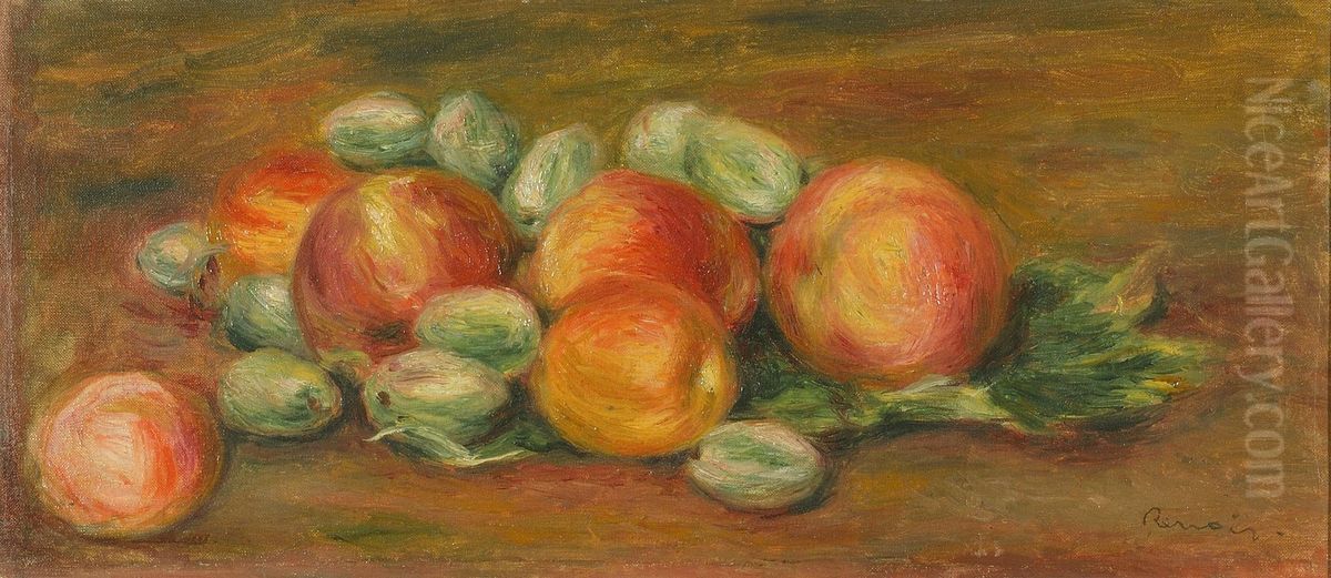 Nature morte aux pommes Oil Painting by Pierre Auguste Renoir